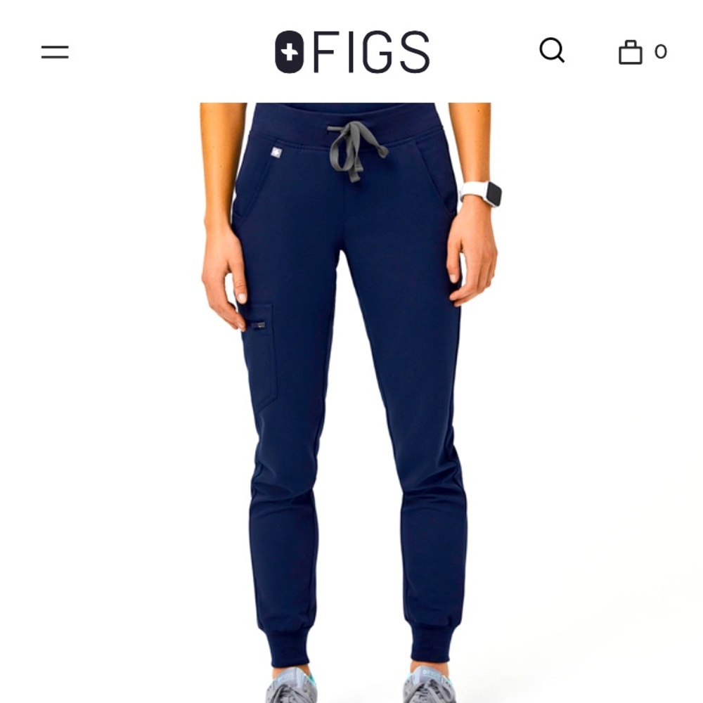 FIGS jogger navy blue pants